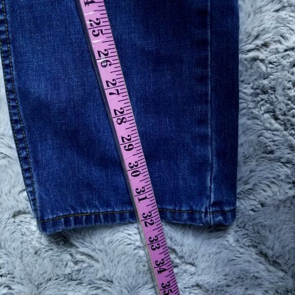 Levis Jeans Mens 33x32 Blue 505 Regular Straight Dark Wash American Denim - Picture 5 of 14